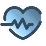 Cartoon graphic of love heart